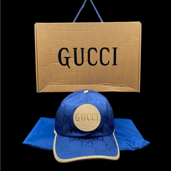 Gucci Blue ‘Off The Grid’ Baseball Cap / Hat - NIB all inclusive - Picture 2 of 12